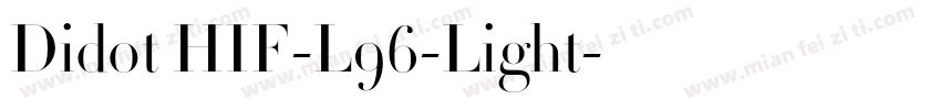 Didot HIF-L96-Light字体转换